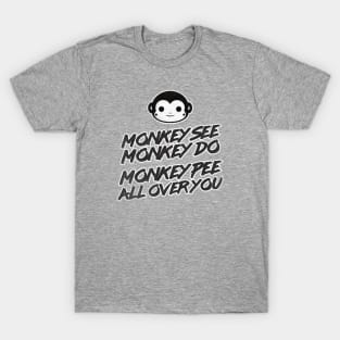 The Office - Monkey See Monkey Do Monkey Pee All Over You T-Shirt